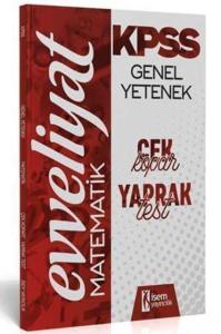 İsem Yayıncılık Evveliyat KPSS Matematik Çek Kopar Yaprak Test