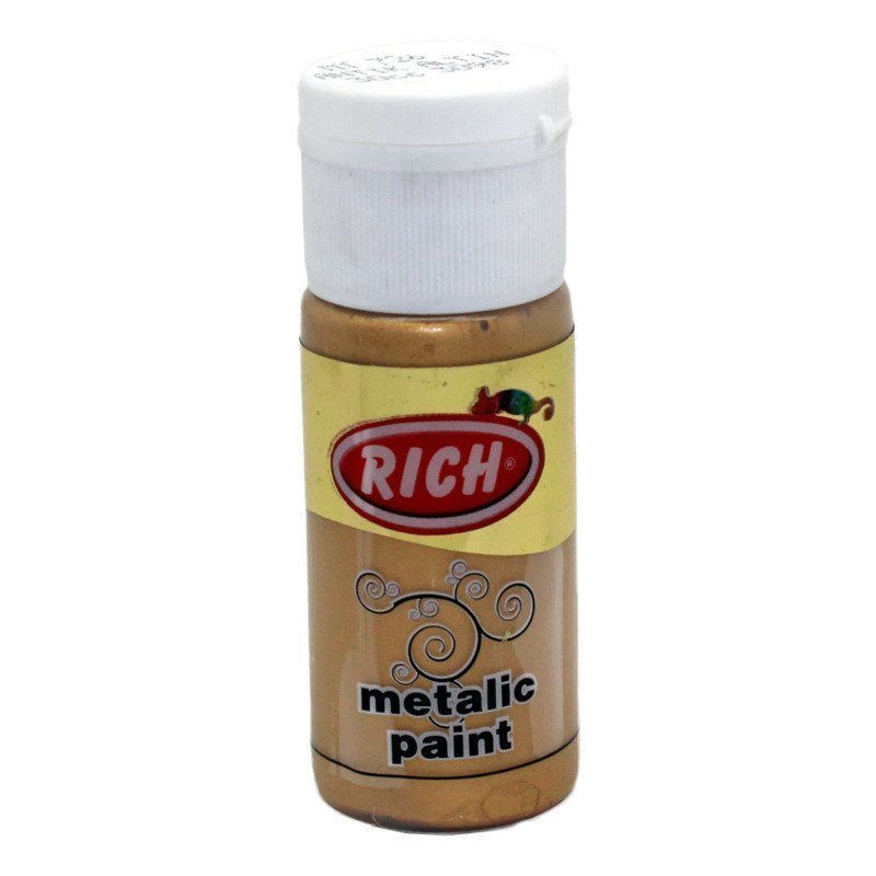 Rich Metalik Akrilik Boya 30 cc - Antik Altın
