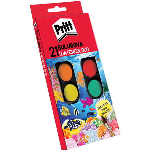 Pritt Sulu Boya Büyük Boy 21 Renk