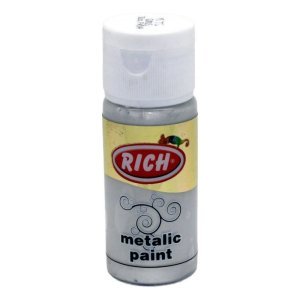 Rich Metalik Akrilik Boya 30 cc - Gümüş
