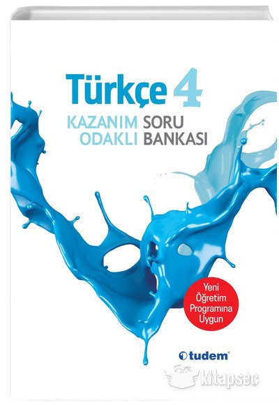4.Sınıf Türkçe Kazanım Odaklı Soru Bankası Tudem Yayınları