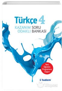 4.Sınıf Türkçe Kazanım Odaklı Soru Bankası Tudem Yayınları