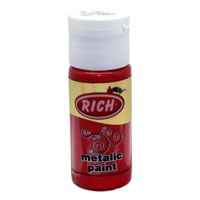 Rich Metalik Akrilik Boya 30 cc - Kırmızı