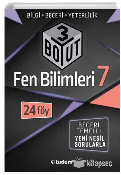 7. Sınıf Fen Bilimleri 3 Boyut Soru Bankası Tudem Eğitim
