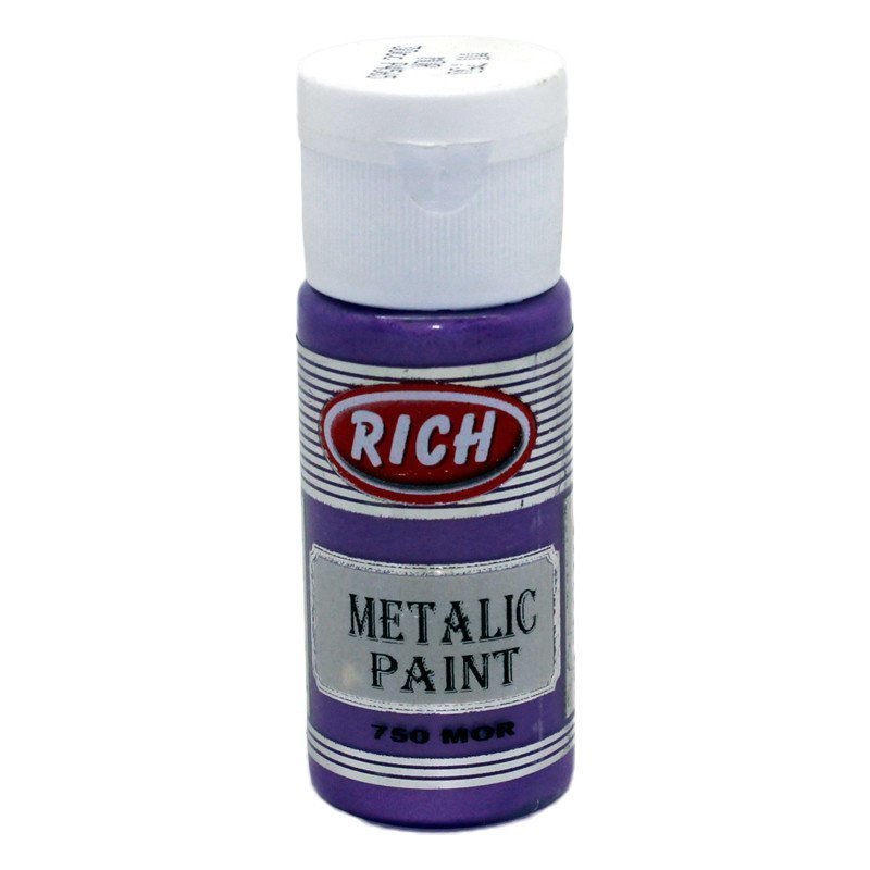 Rich Metalik Akrilik Boya 30 cc - Mor
