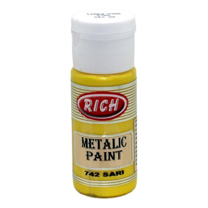 Rich Metalik Akrilik Boya 30 cc - Sarı