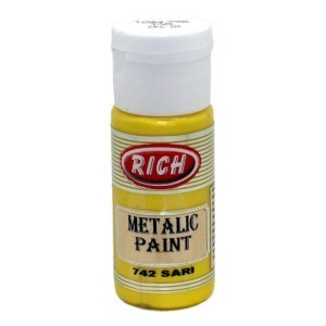Rich Metalik Akrilik Boya 30 cc - Sarı