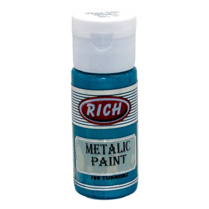 Rich Metalik Akrilik Boya 30 cc - Turkuaz