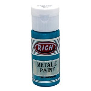 Rich Metalik Akrilik Boya 30 cc - Turkuaz