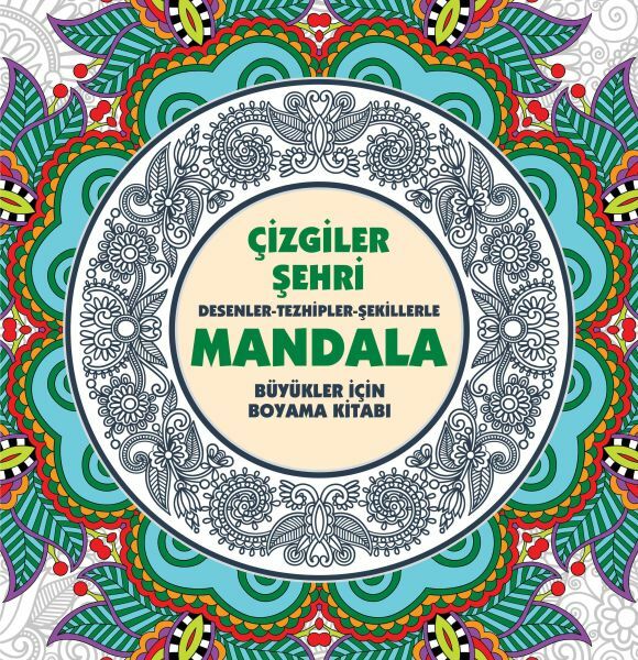 Anonim Yayıncılık Çizgiler Şehri Mandala Büyükler İçin Boyama