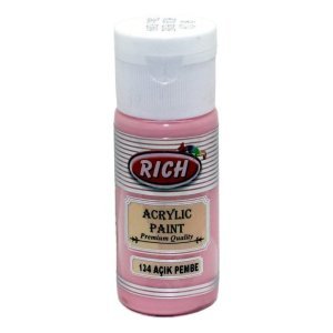 Rich Akrilik Boya 30 cc -  Açık Pembe