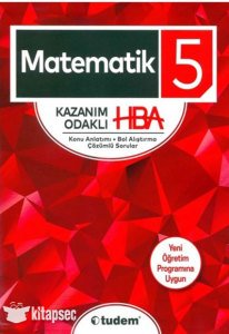 5. Sınıf Matematik Kazanım Odaklı HBA Tudem Yayınları