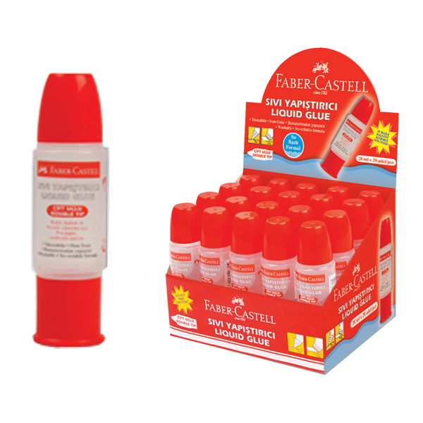 Faber Castell Sıvı Yapıştırıcı Su Bazlı Çift Taraflı Stand 28 ML 5088 179628