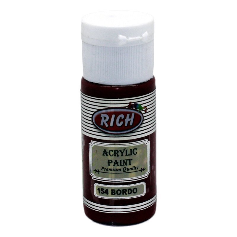 Rich Akrilik Boya 30 cc -  Bordo