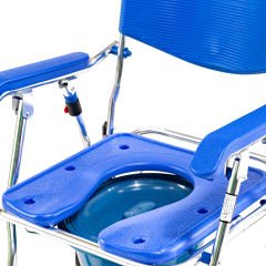 Römer R402 Mavi Tekerlekli Banyo Tuvalet Sandalyesi