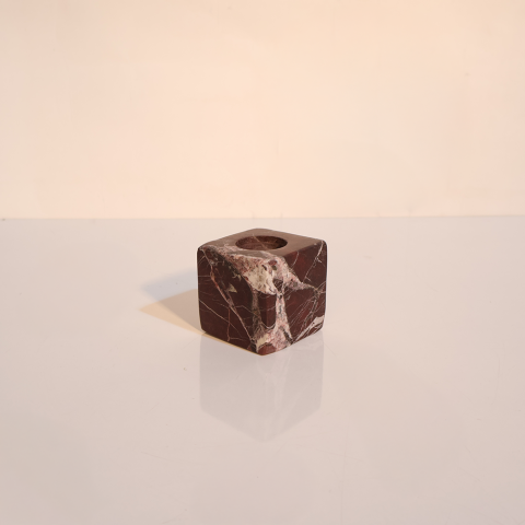 Mermer Küp Tealight Mumluk