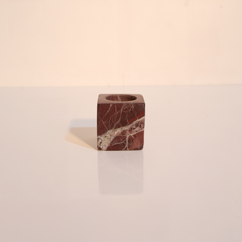 Mermer Küp Tealight Mumluk