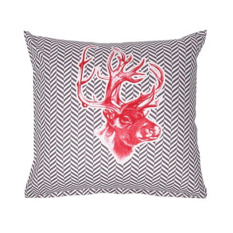 40x40 Dijital Kırlent (Yılbaşı Geyik)
