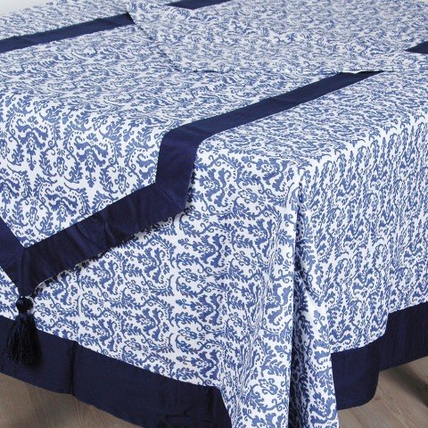 Damask Desen Masa Örtüsü &  Peçete