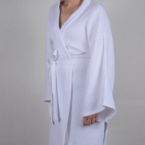 Kimono Müslin Bornoz