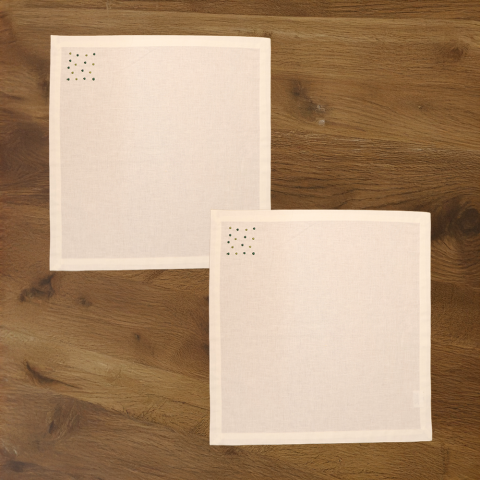 Spots Keten Peçete Yeşil - 40x40*2