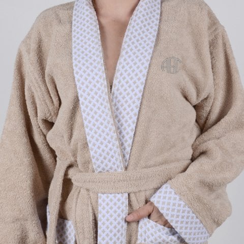 Kişiye Özel Nakışlı Bayan Kimono Bornoz