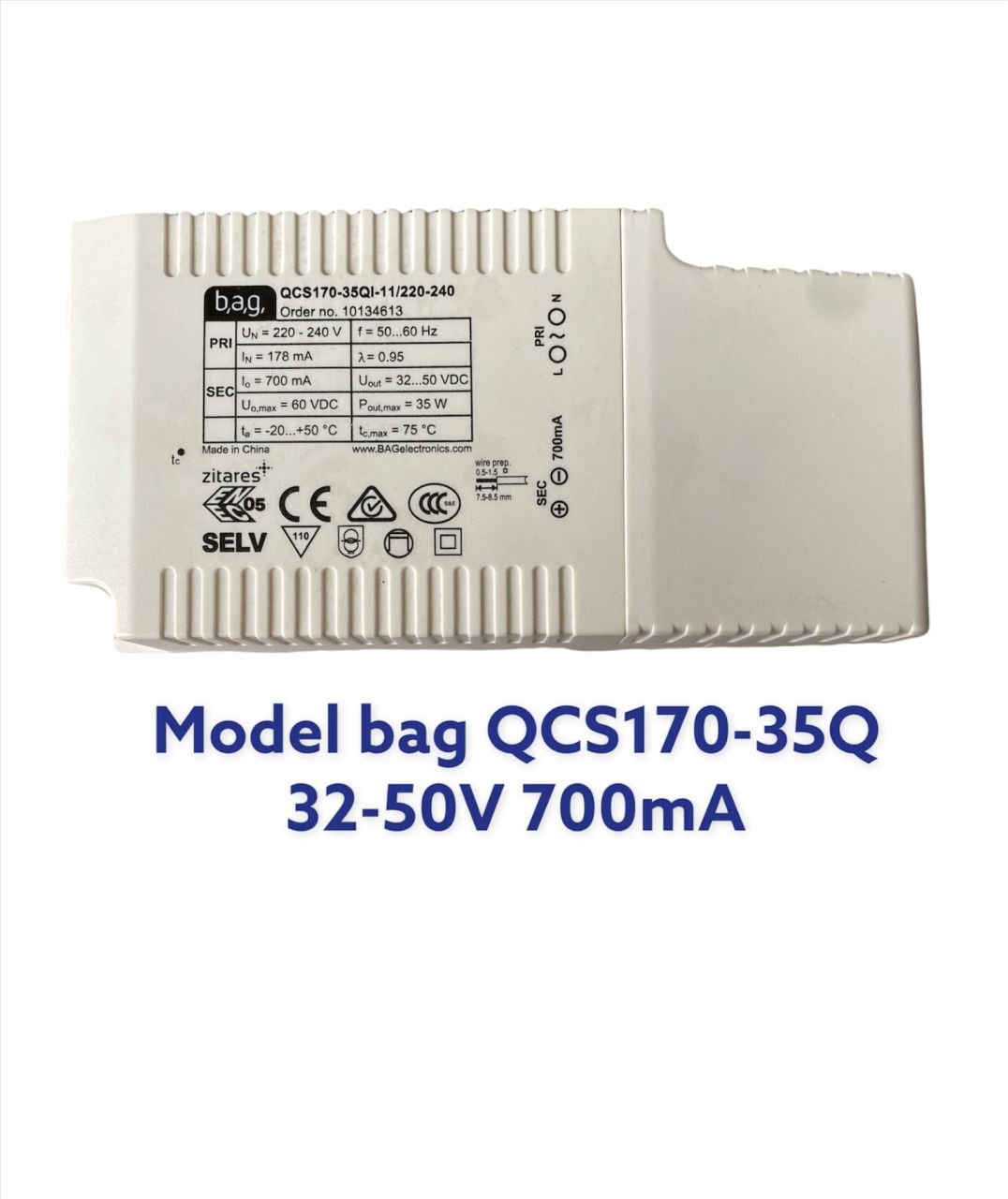 BAG QCS170-35QI-11/220-240