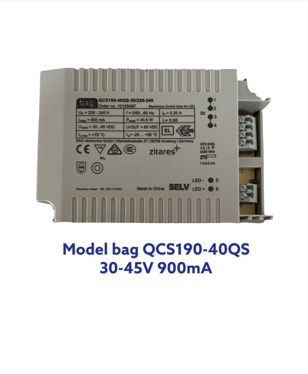 BAG QCS190-40QI-30/220-240