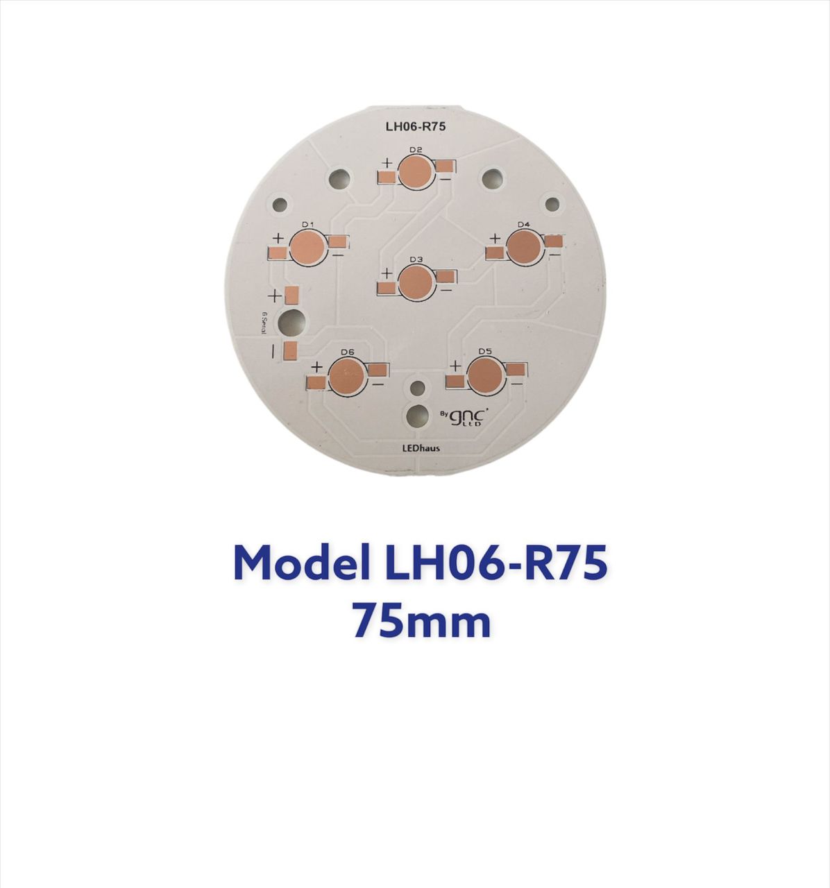 LH06-R75 6lı Yuvarlak Emiter PCB