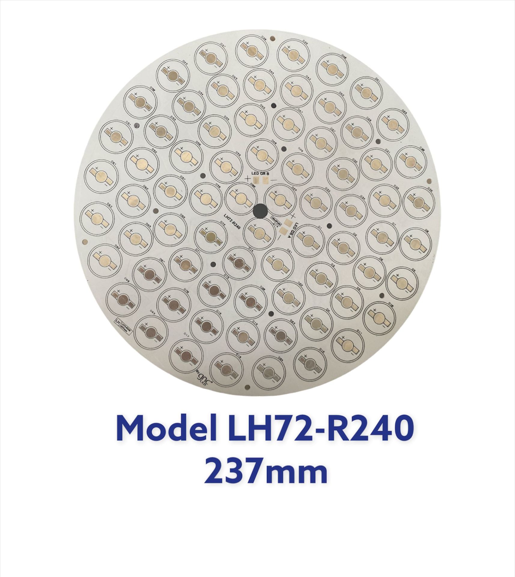 LH72-R240 72li RGB Yuvarlak Emiter PCB
