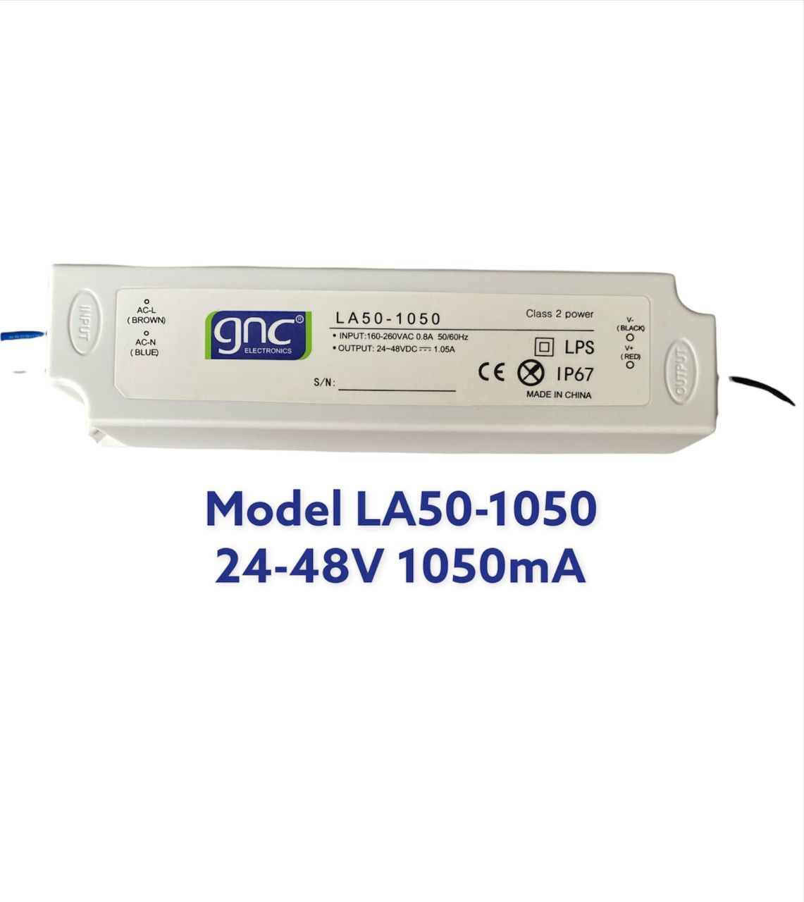 LA50-1050 Sabit Akım 50W 1050mA LED Sürücüsü