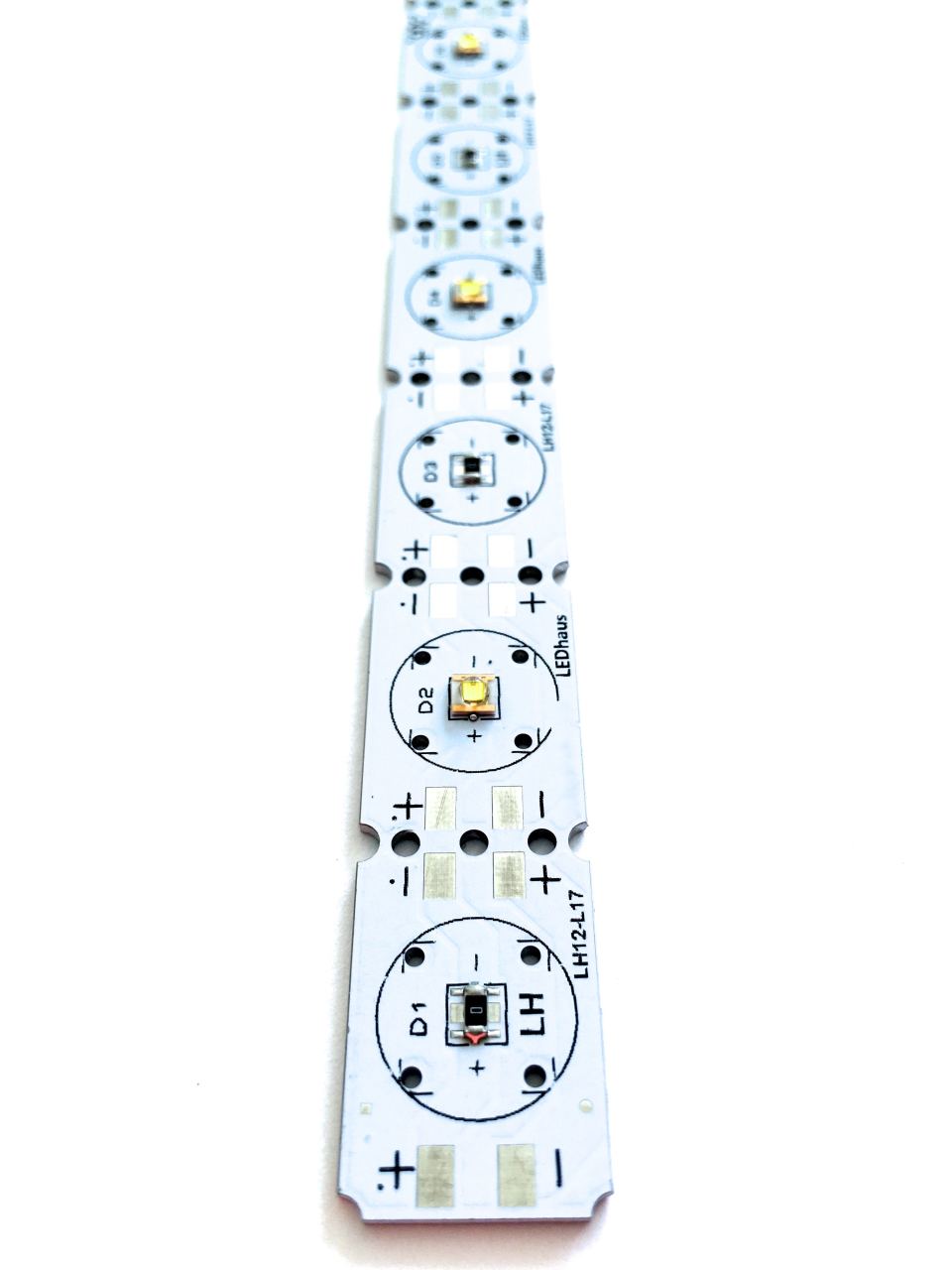 LH12-L17 6W - 10W Opsiyonlu SemiLEDs LED Modül - 30 cm'de 6 LED'li Sabit Akım 17-21V 350mA - 500mA