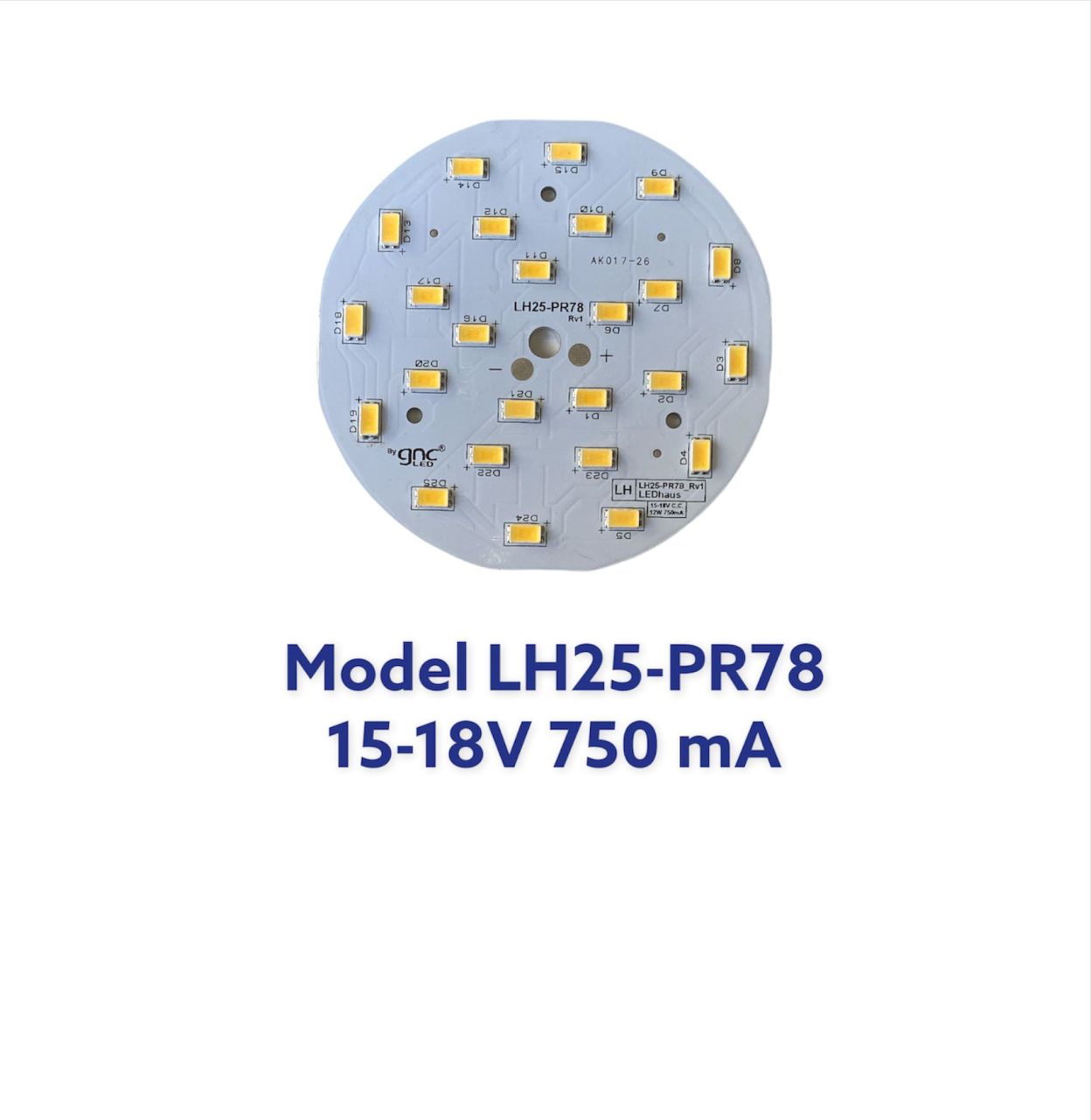 LH25-PR78 12W 25 Ledli Yuvarlak Led Modül