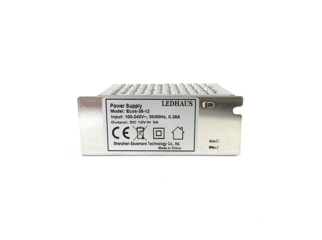 ECOS 36-12 36W 12VDC 3A Tek çıkışlı metal kasa