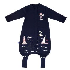 Merino Wool Marine Themed Long Sleeve Single Layer Kid's Sleeping Bag