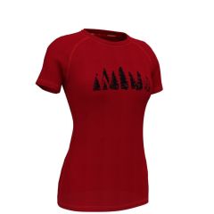 Woolnat Merino Wool Wild Printed Short Sleeve Women's T-shirt