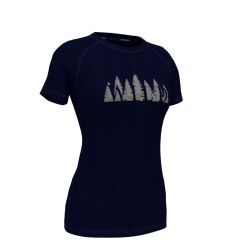 Woolnat Merino Wool Wild Printed Short Sleeve Women's T-shirt