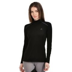 Woolnat Merino Wool Turtleneck Women's Long Sleeve T-shirt