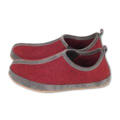 Woolnat Merino Wool Burgundy Men's Felt Shoes