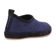 Woolnat Merino Wool Navy Blue Women's Felt Shoes