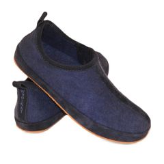 Woolnat Merino Wool Navy Blue Women's Felt Shoes