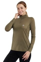 Woolnat Merino Wool Long Sleeve Turtleneck Women's Sweatshirt