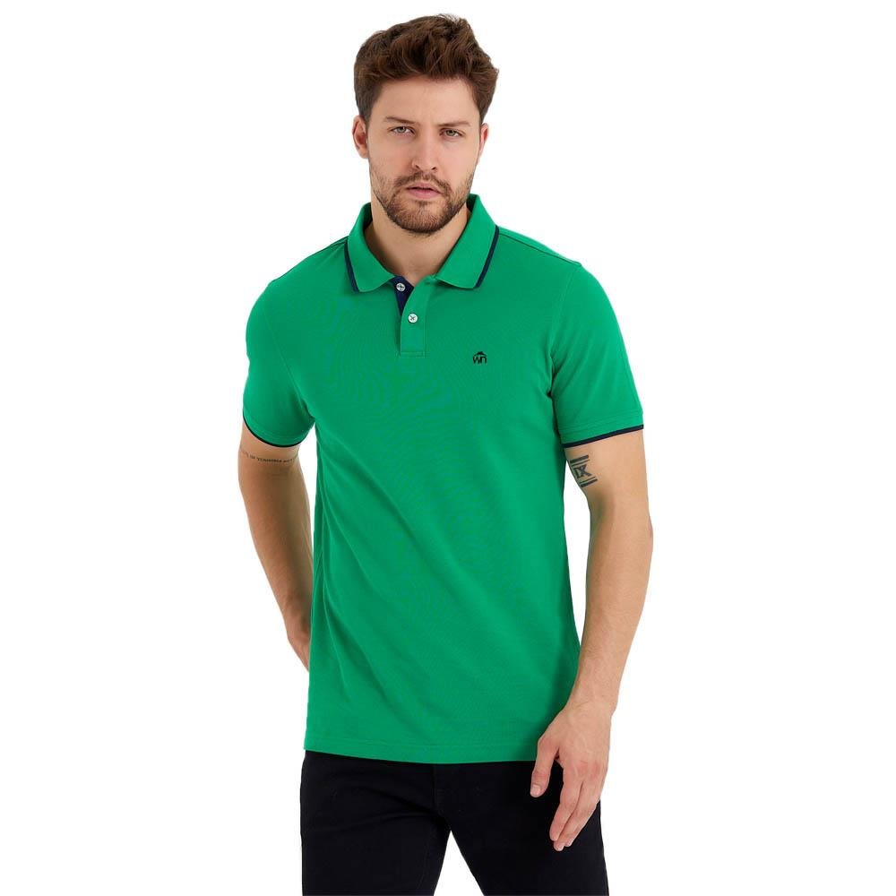 Polo Yaka Cizgili Pamuklu Erkek T shirt