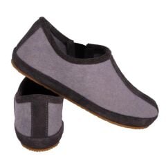 Woolnat Merino Wool Gray Kid's Felt Shoes