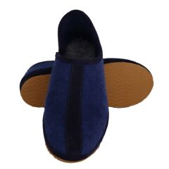 Woolnat Merino Wool Navy Blue Kid's Felt Shoes