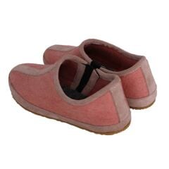 Woolnat Merino Wool Pink Kids Felt Shoes