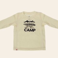 Woolnat Merino Wool Camp Jr. Long Sleeve T-shirt