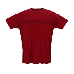 Woolnat Merino Wool Panoramic Animal Print Short Sleeve Men's T-shirt
