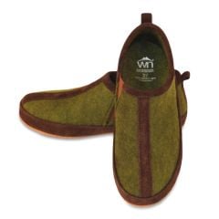Woolnat Merino Wool Green Men's Felt Shoes