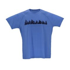 Woolnat Merino Yün Ağaç Baskılı Kısa Kol Erkek Tshirt